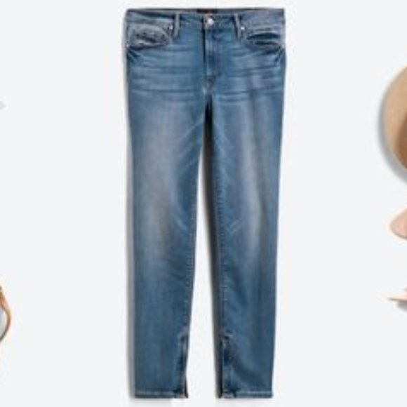 Black Orchid Jude Zipper Detail Skinny Jean Indigo Sz 26 - Picture 3 of 13